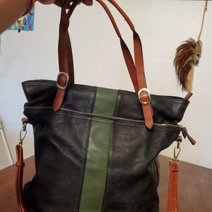 Black Brown And Green Purse